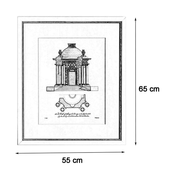 EICHHOLTZ Prints Architecture 4er Set, 55x65 cm