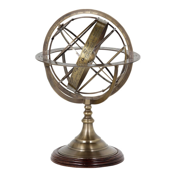 EICHHOLTZ Globe L Dekoobjekt Ø 32 cm, Messing-Antik