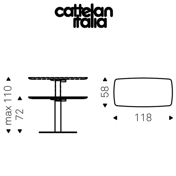 Cattelan Italia RUNNER KERAMIK elektrisch hhenverstellbarer Schreibtisch