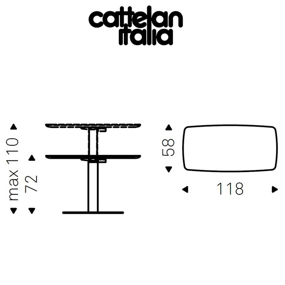 Cattelan Italia RUNNER WOOD elektrisch höhenverstellbarer Schreibtisch