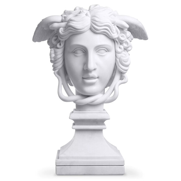 EICHHOLTZ Medusa Skulptur, Weißer Marmor