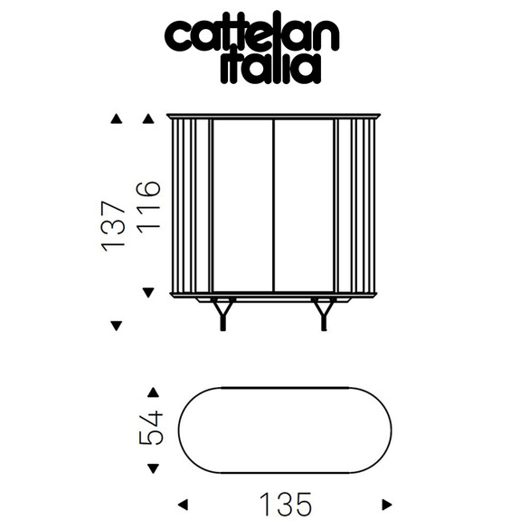 Cattelan Italia COSTES Highboard Anrichte