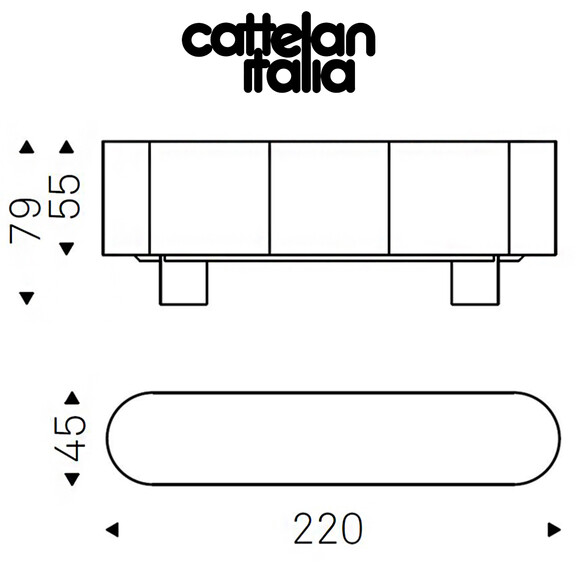 Cattelan Italia SAVOY Designer Anrichte