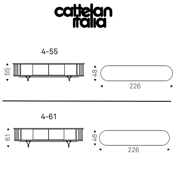 Cattelan Italia COSTES Designer Multimedia TV-Board