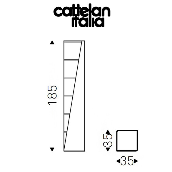 Cattelan Italia ROCKET Designer Bcherregal