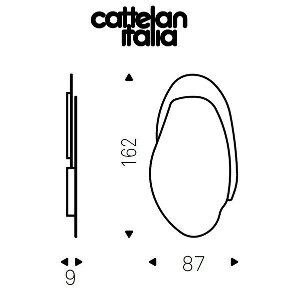 Cattelan Italia AKUMAL Designer Wandspiegel 162 cm
