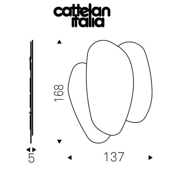 Cattelan Italia ULISSE Designer Wandspiegel 137x168 cm