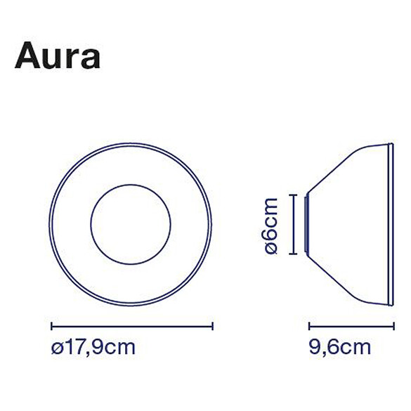 Marset Aura ON/OFF LED Wandleuchte