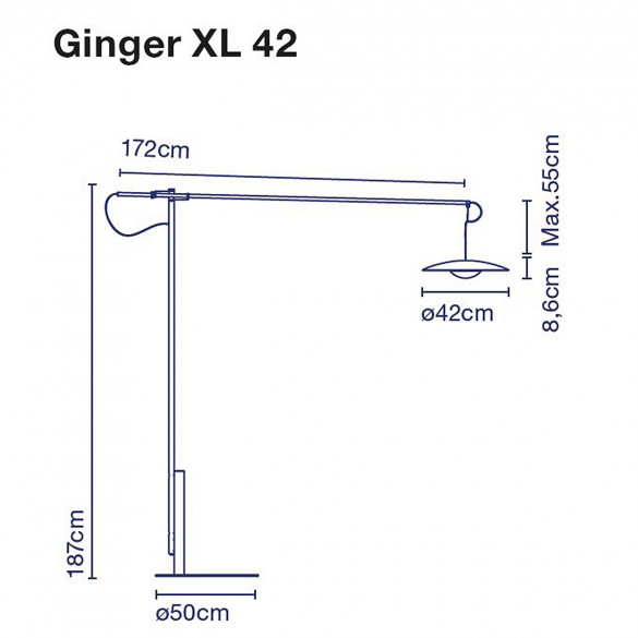 Marset Ginger XL 42 LED-Stehleuchte