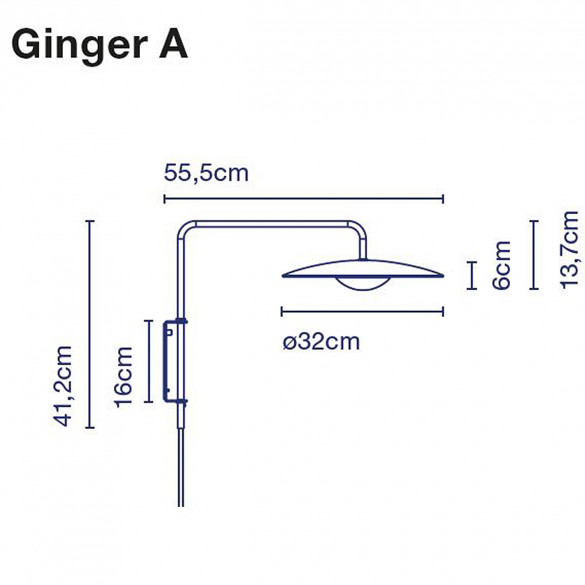 Marset Ginger A LED-Wandleuchte