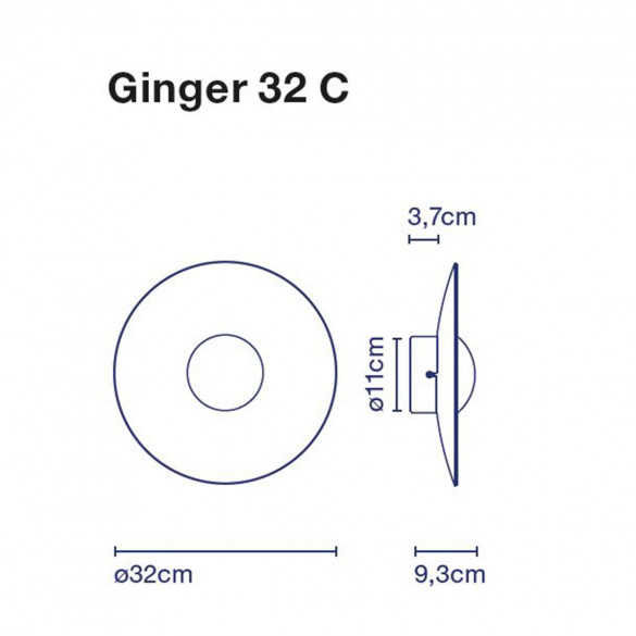 Marset Ginger 32 C LED-Wandleuchte