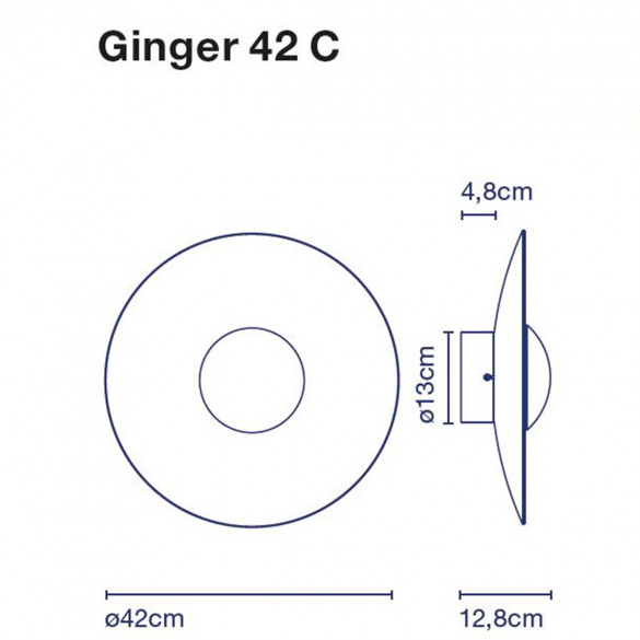 Marset Ginger 42 C LED-Wandleuchte