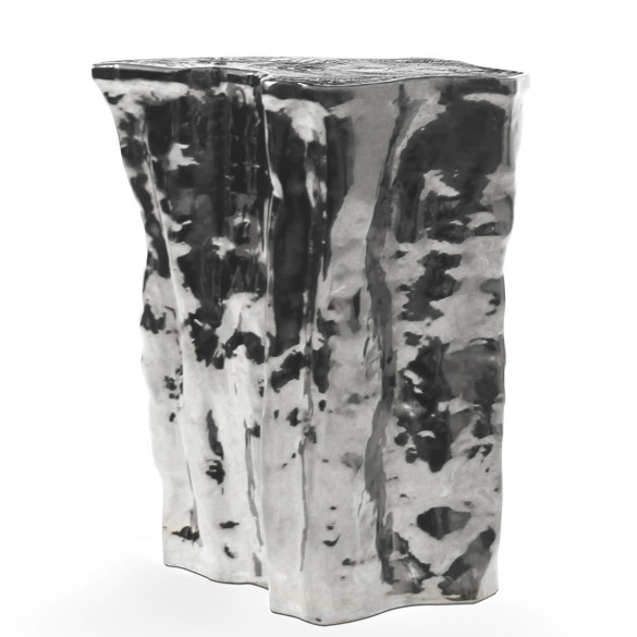 BOCA DO LOBO Eden Ceramic Beistelltisch in Dark Silver - COOLORS Kollektion