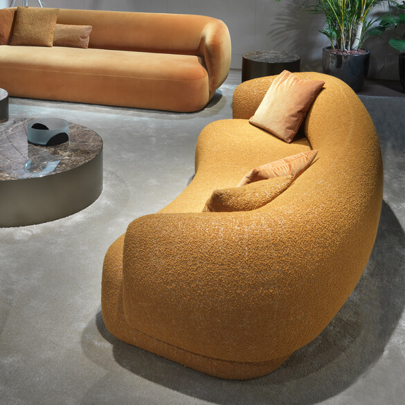 Marelli NOAH gebogenes Designer Sofa 250 cm