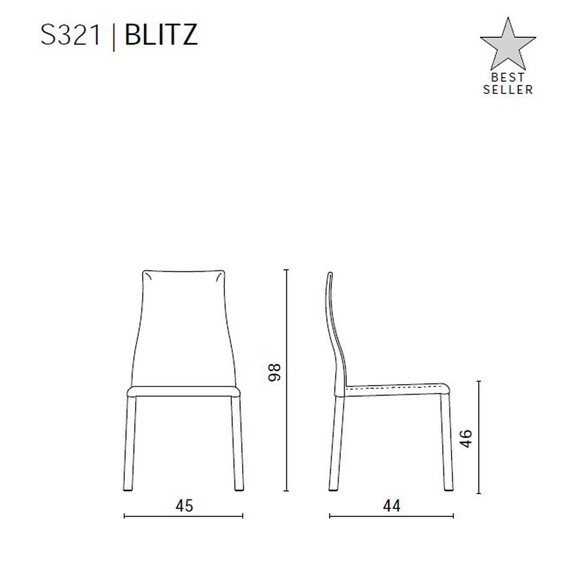 Ozzio BLITZ Designer Stuhl (S321)