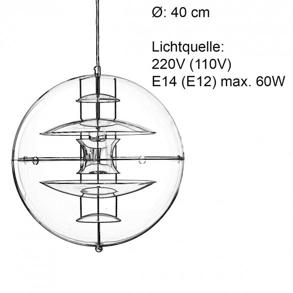 VERPAN Globe SMALL Pendelleuchte Ø 40 cm