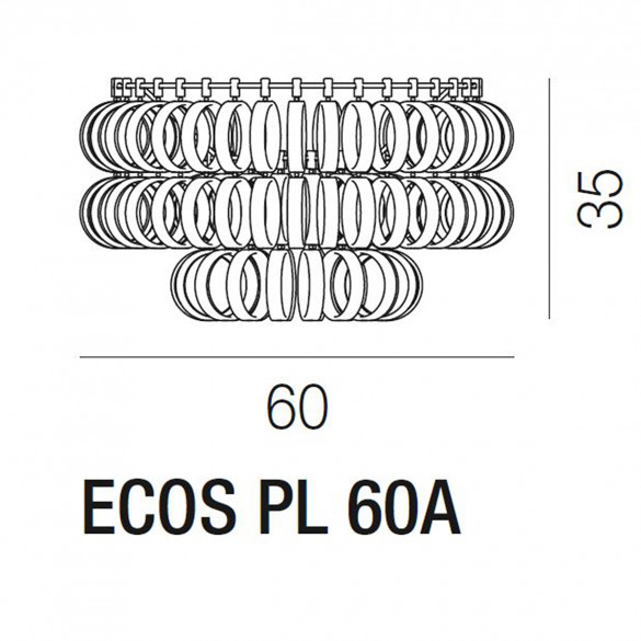 Vistosi Ecos PL 60A Deckenleuchte (E27)