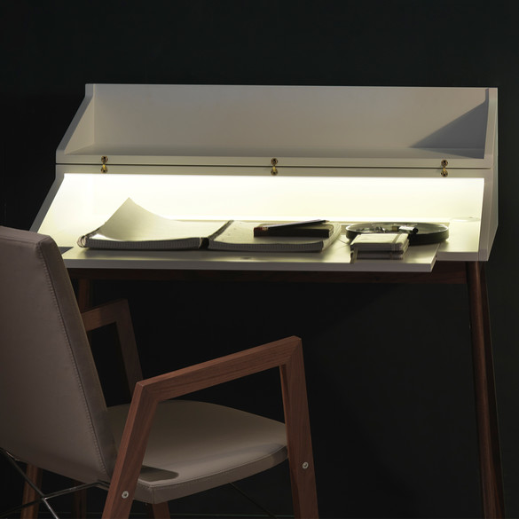 HORM.IT Bureau Schreibtisch mit LED-Beleuchtung