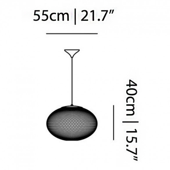 Moooi NR2 LED-Pendelleuchte Ø 55 cm