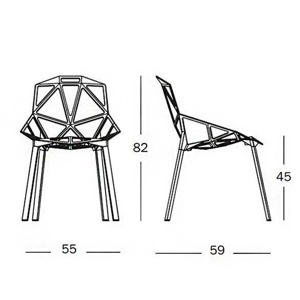 MAGIS Chair One Designer Stuhl, stapelbar