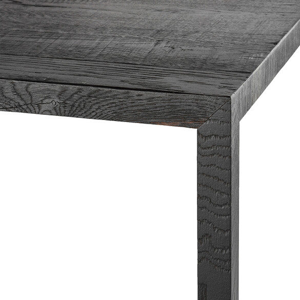MDF Italia TENSE MATERIAL Tisch in Holz karbonisiert