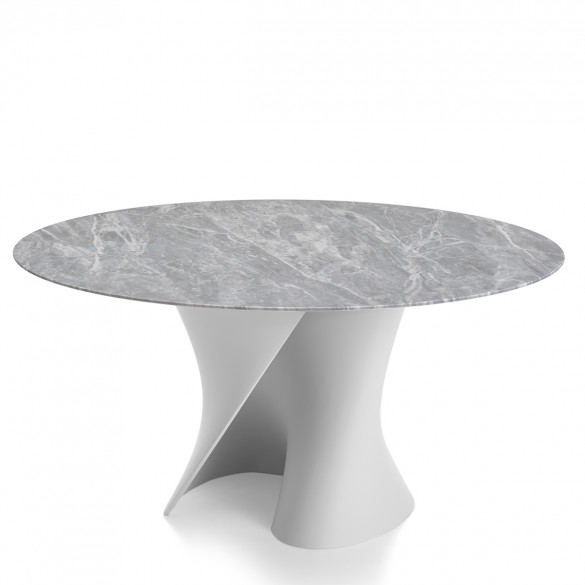 MDF Italia S TABLE Tisch mit Bardiglio Marmorplatte
