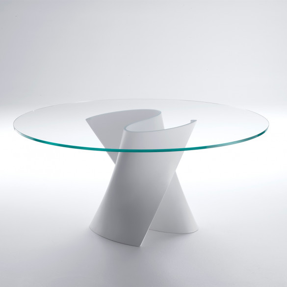 MDF Italia S TABLE Tisch mit Glasplatte transparent