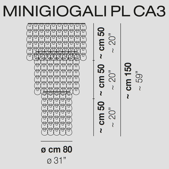 Vistosi Minigiogali PL CA3 Deckenleuchte (E27)
