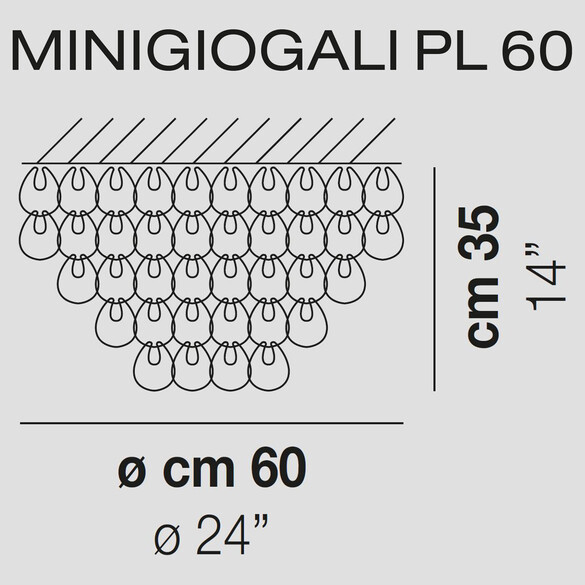 Vistosi Minigiogali PL 60 Deckenleuchte (E27)